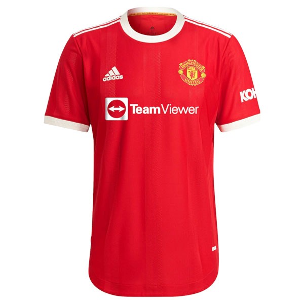 Authentic Camiseta Manchester United 1ª 2021-2022 Rojo